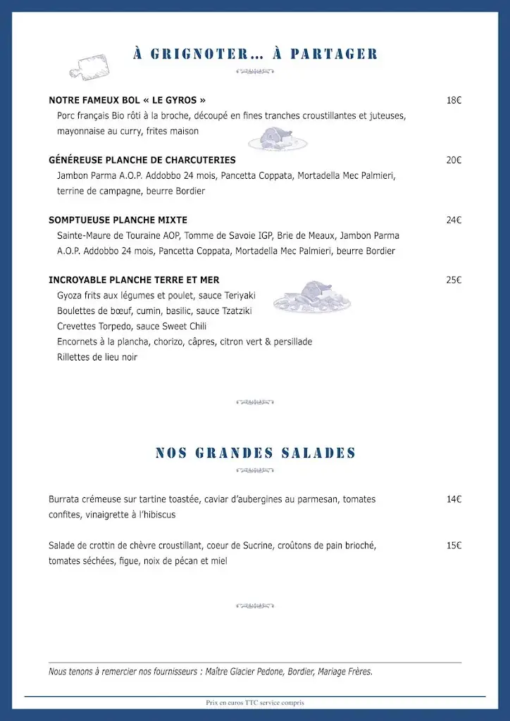 Menu_La Grange Brasserie_Yerres_image_4