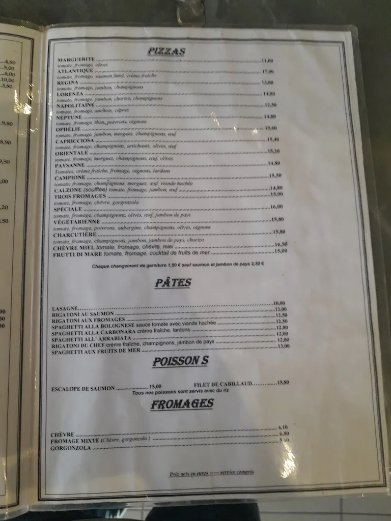 Menu_Restaurant pizzeria Bella Napoli_Yerres_image_2