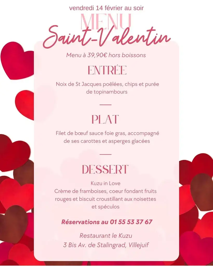 Menu_Le Kuzu Restaurant Brasserie_Villejuif_image_4