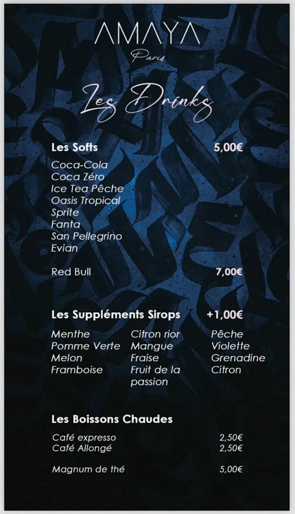 Menu_Amaya Paris Restaurant Lounge_Villejuif_image_3