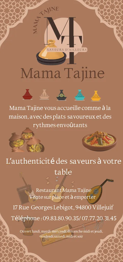 Menu_MAMA TAJINE_Villejuif_imagen_1