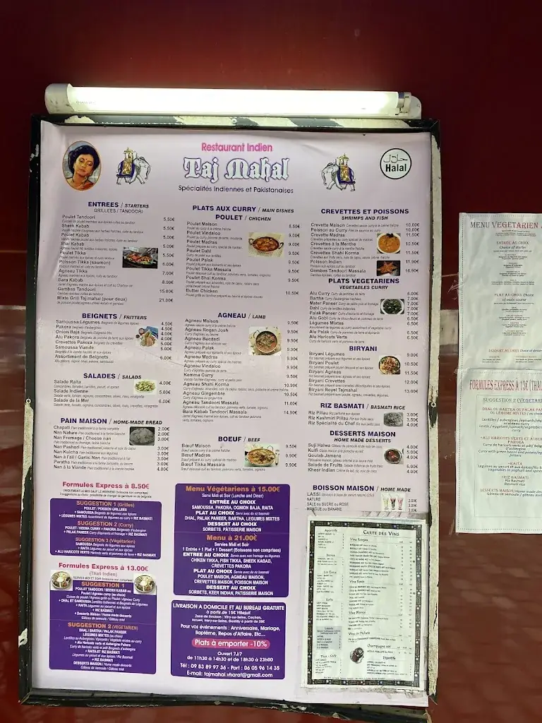 Menu_Taj Mahal Villejuif_Villejuif_image_1