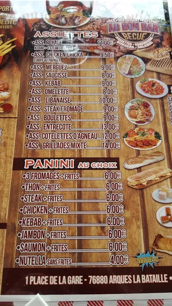 Menu_Au bon bar becue_Arques-la-Bataille_image_2