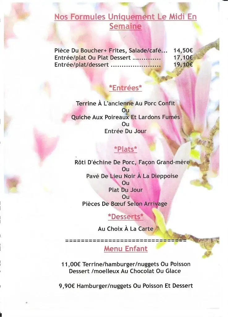 Menu_Restaurant le Clos Racine_Gaillon_image_2