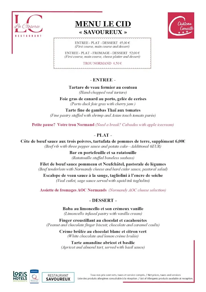 Menu_Restaurant La Closerie_d'Hazey_image_3