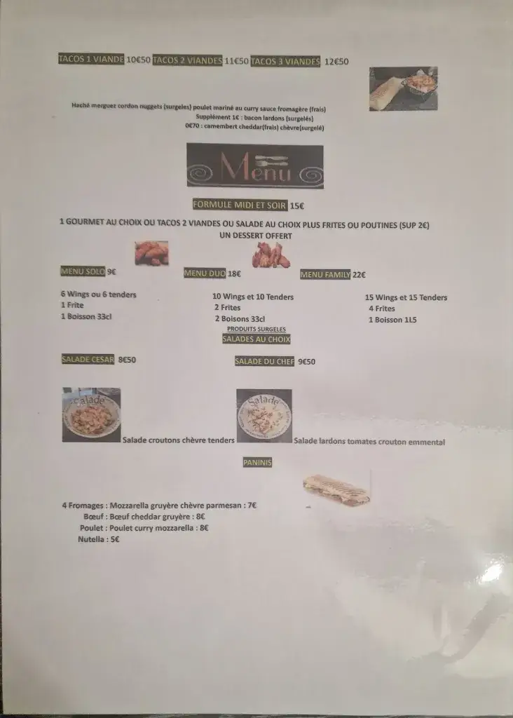 Menu_Restaurant Le Gotham_Aubevoye_image_1