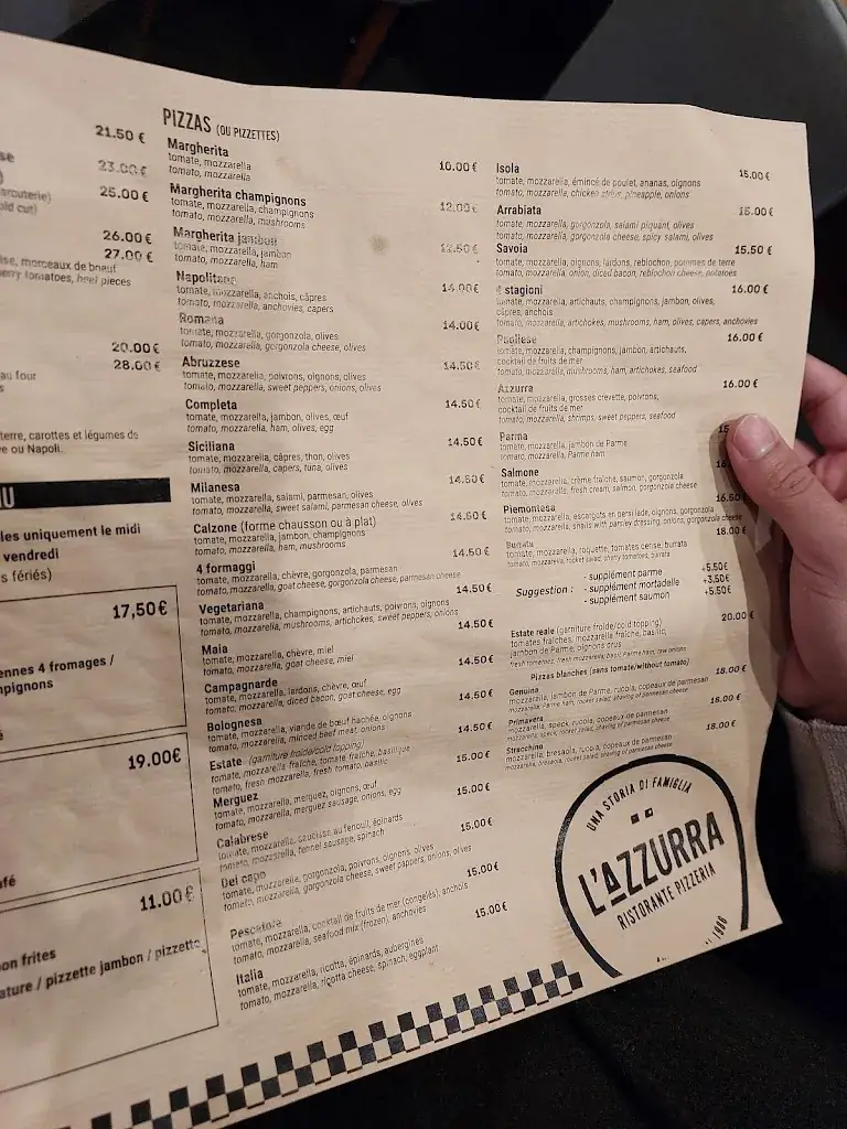 Menu_Ristorante Pizzeria L'Azzurra_Ferney-Voltaire_image_3