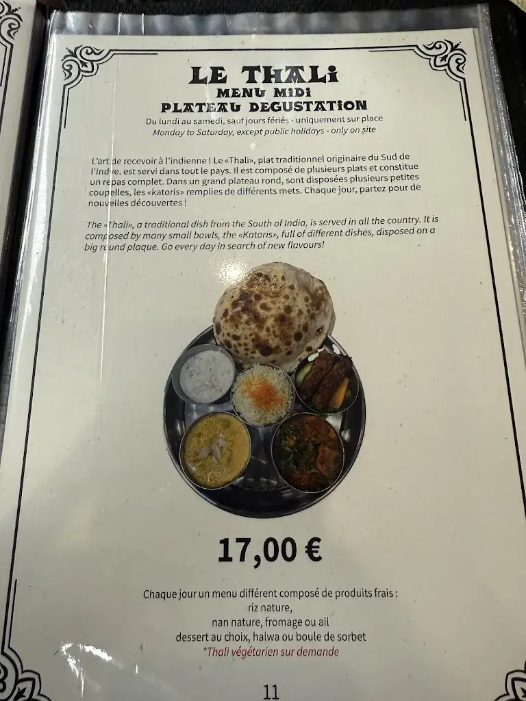 Menu_Restaurant Shalimar_Ferney-Voltaire_immagine_1