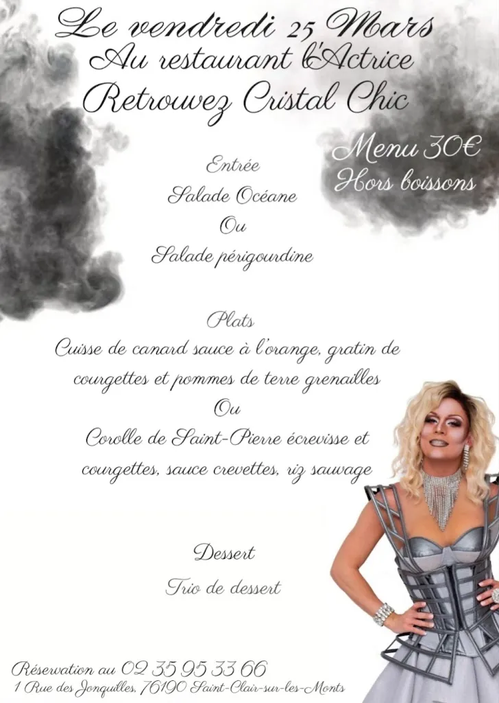 Menu_Restaurant L'Actrice_Saint-Clair-sur-les-Monts_image_2