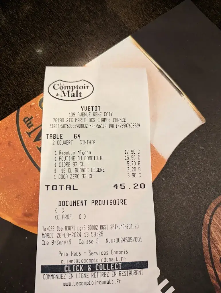 Luke Woodward_Restaurant Le Comptoir du Malt Yvetot_Sainte-Marie-des-Champs_review