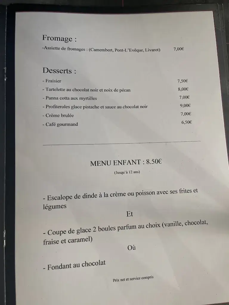 Menu_Le Bistrot de Pierre_Avranches_image_2