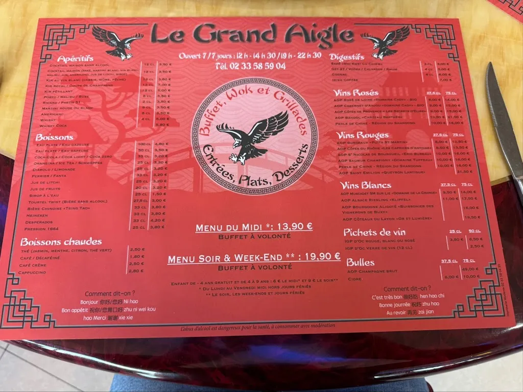 Menu_Le Grand Aigle_Val-Saint-Père_image_2