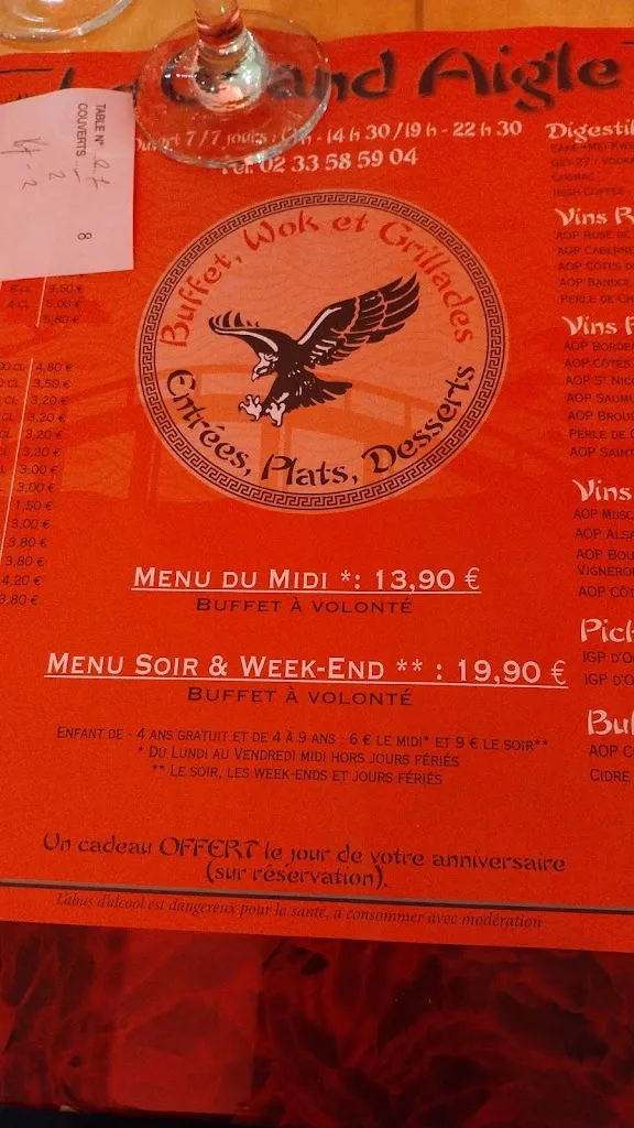 Menu_Le Grand Aigle_Val-Saint-Père_image_3