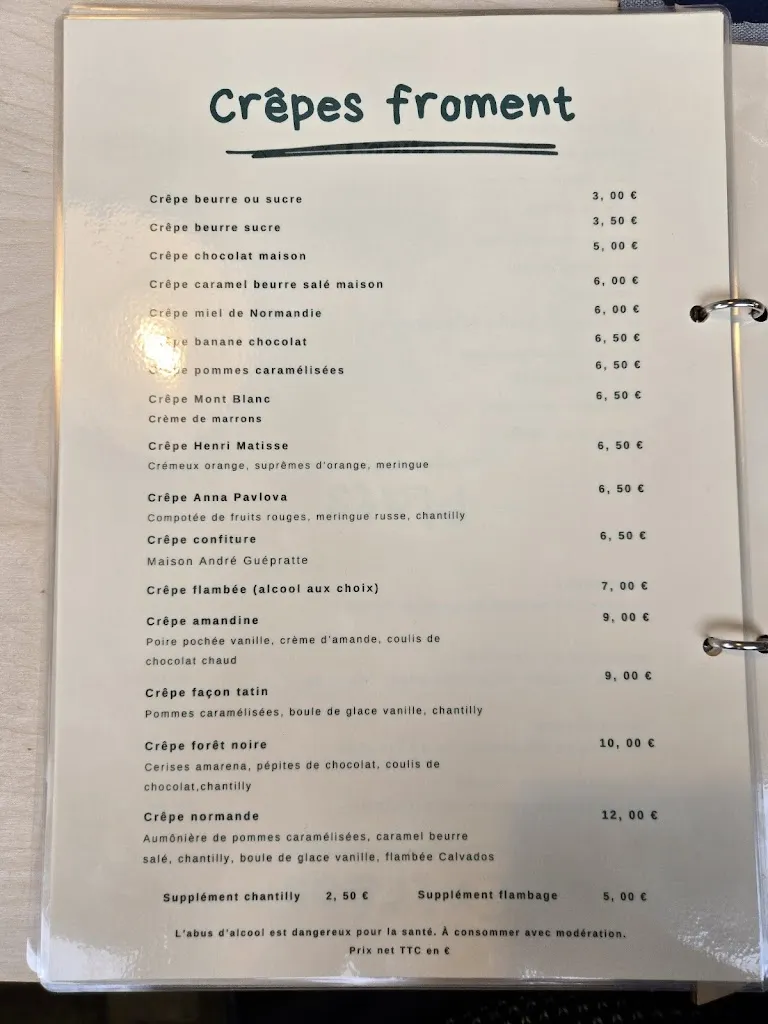 Menu_Crêperie Des Grèves_Vains_image_1
