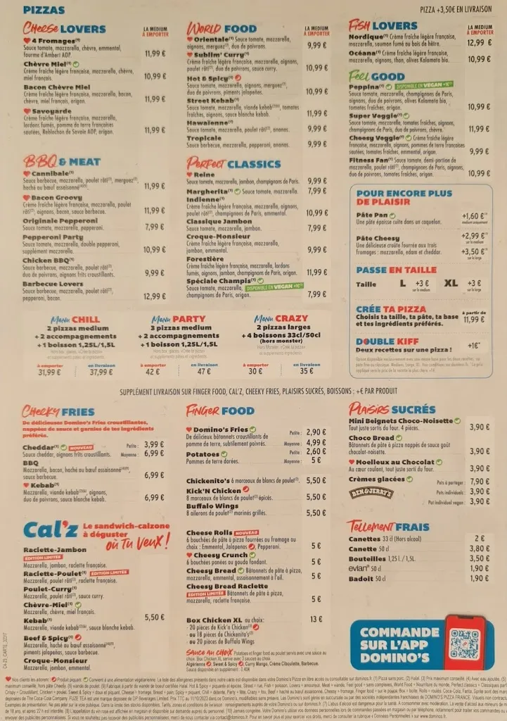 Menu_Domino's Avranches_Avranches_image_1