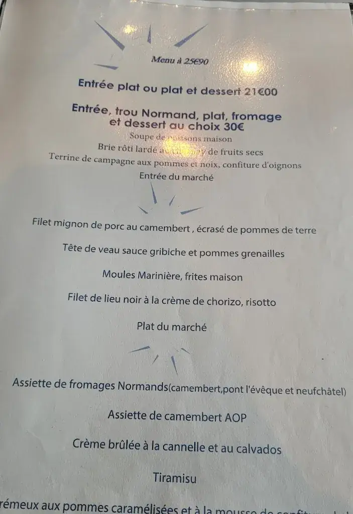 Menu_La Rose Des Vents_Ouistreham_image_1
