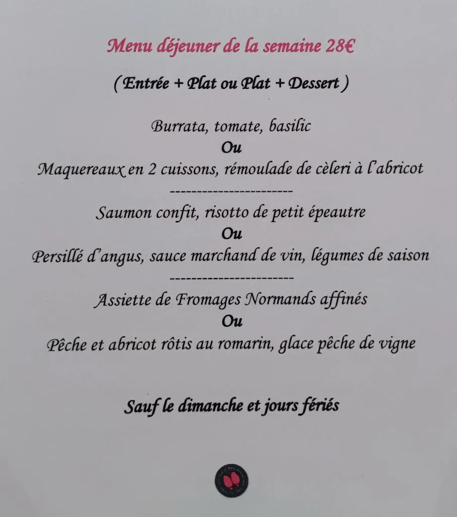 Menu_Au Pied des Marais_Varaville_image_1