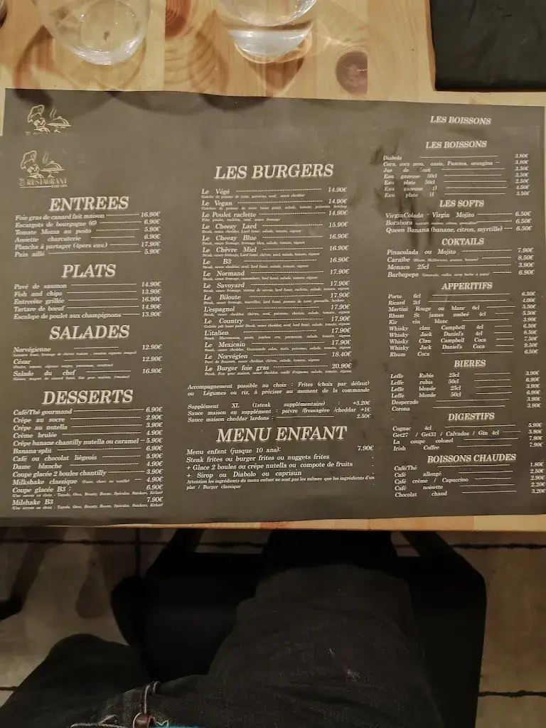 Menu_Restaurant Le B3 Rouen à Barentin_Barentin_image_4