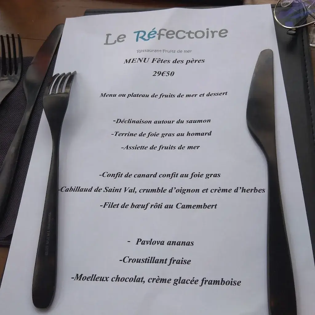 Menu_Le Réfectoire_Duclair_image_2