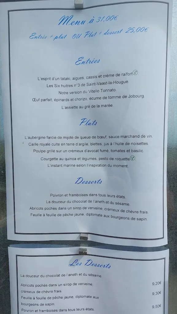 Menu_Auberge des Grottes_Hague_image_1