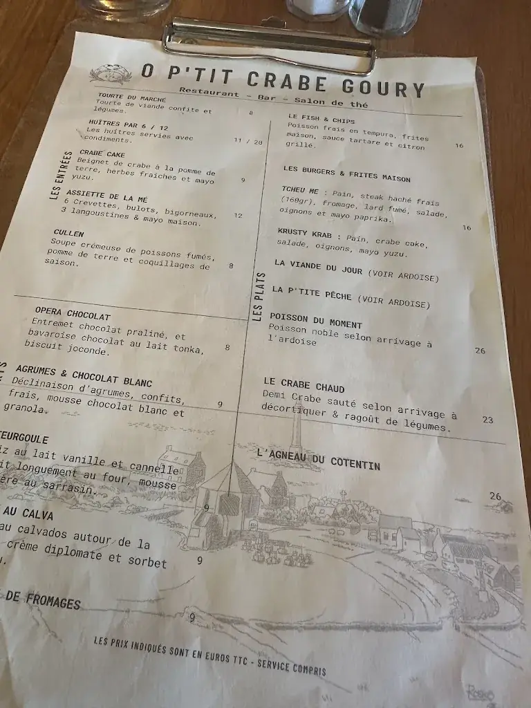 Menu_Ô P'tit Crabe de Goury_Hague_image_4
