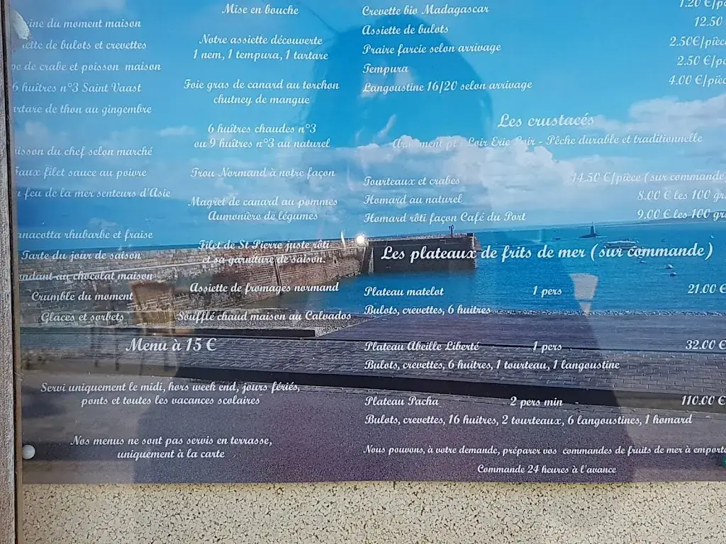 Menu_Café du port_Hague_image_4