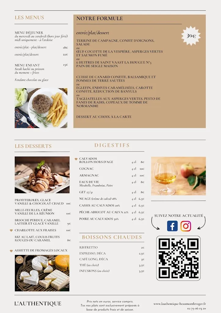 Menu_L'Authentique_Beaumont-le-Roger_imagen_4