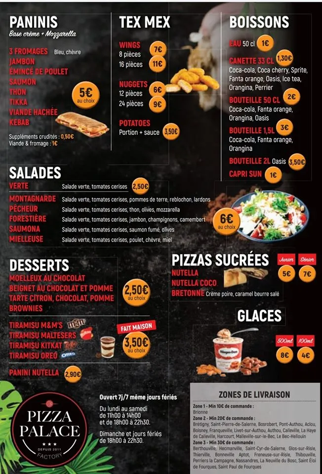 Menu_Pizza Palace Beaumont_Beaumont-le-Roger_image_2