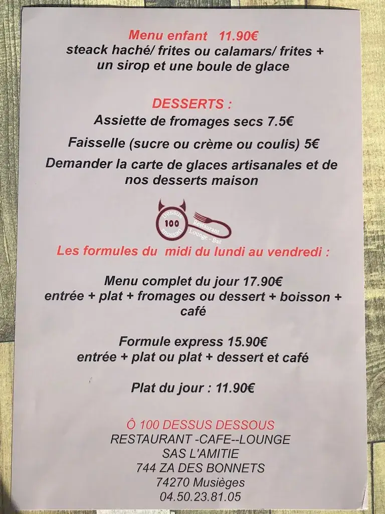 Menu_Restaurant Ô 100 Dessus Dessous_Musièges_image_4