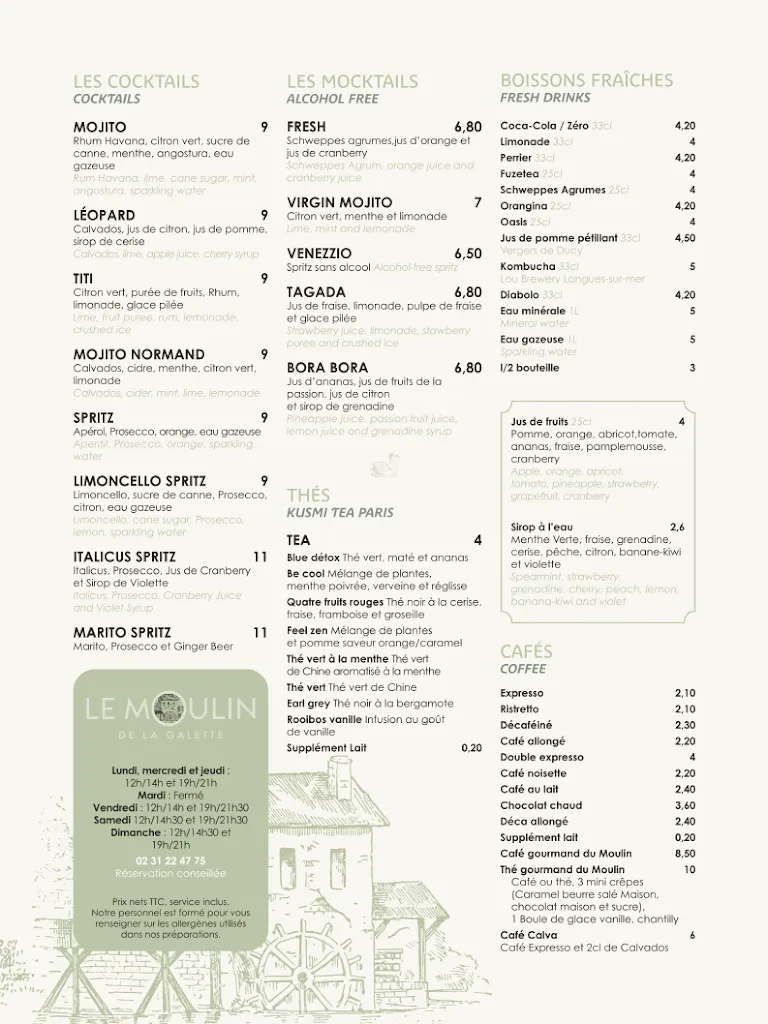 Menu_Le Moulin de la Galette_Bayeux_image_1