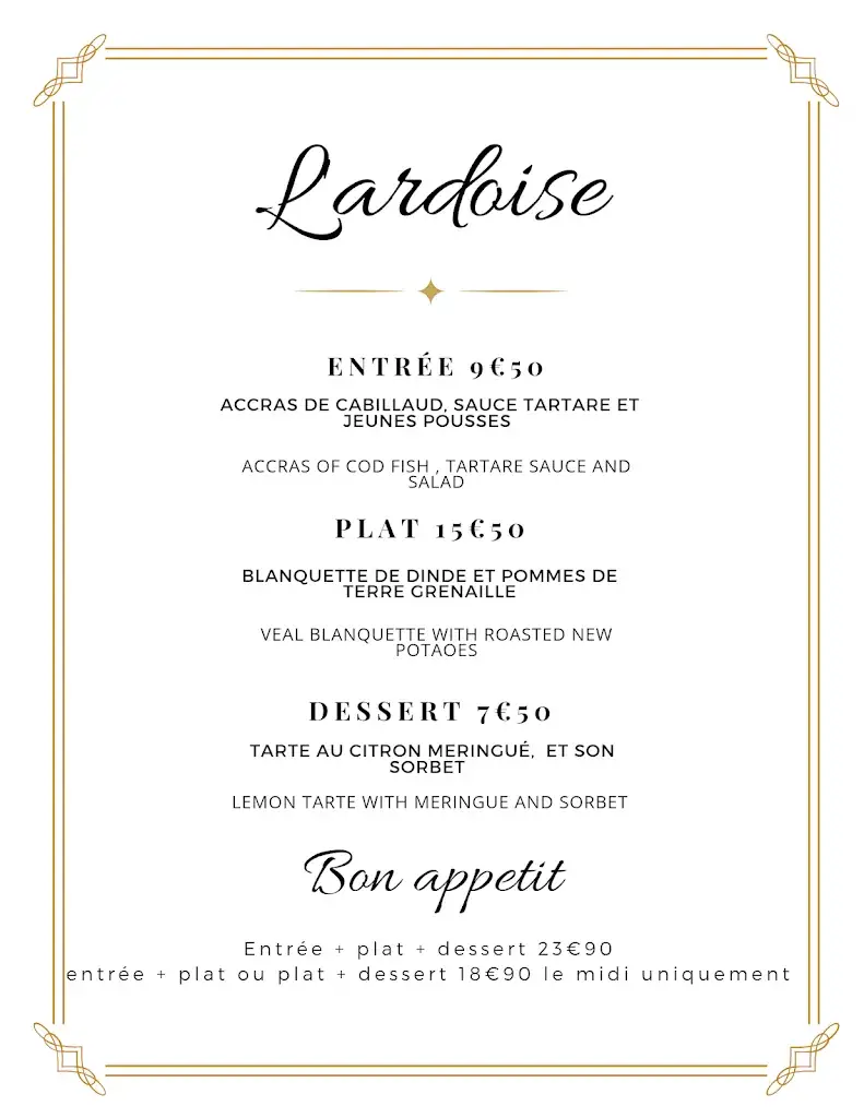 Menü_La Normande_Bayeux_Bild_1