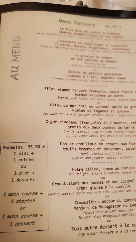 Menu_Le Pommier_Bayeux_image_3