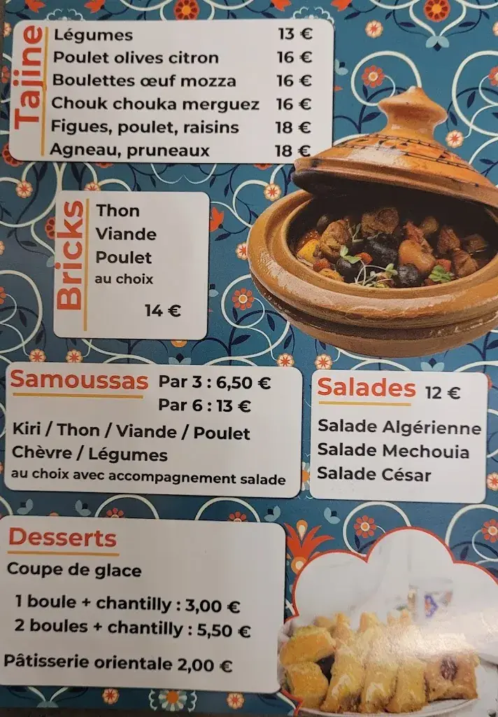 Menu_EL RAÏS restaurant_Côte-Saint-André_image_1
