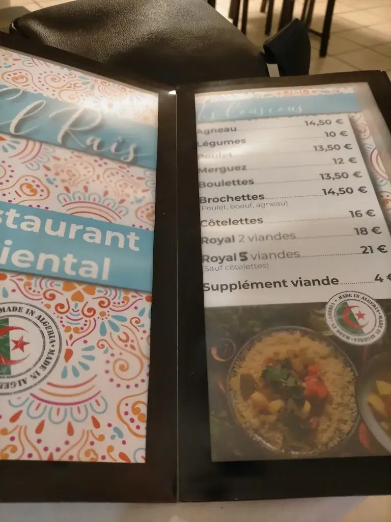 Menu_EL RAÏS restaurant_Côte-Saint-André_image_4