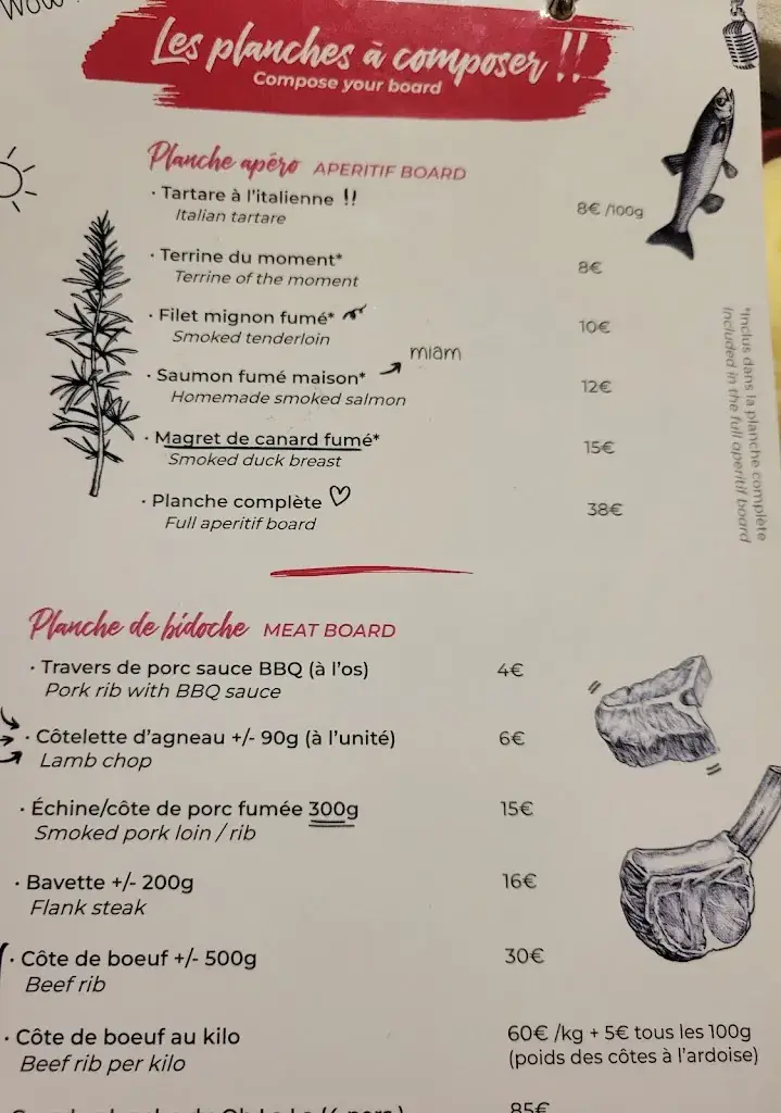 Menu_Oh La La !!_Bayeux_image_1