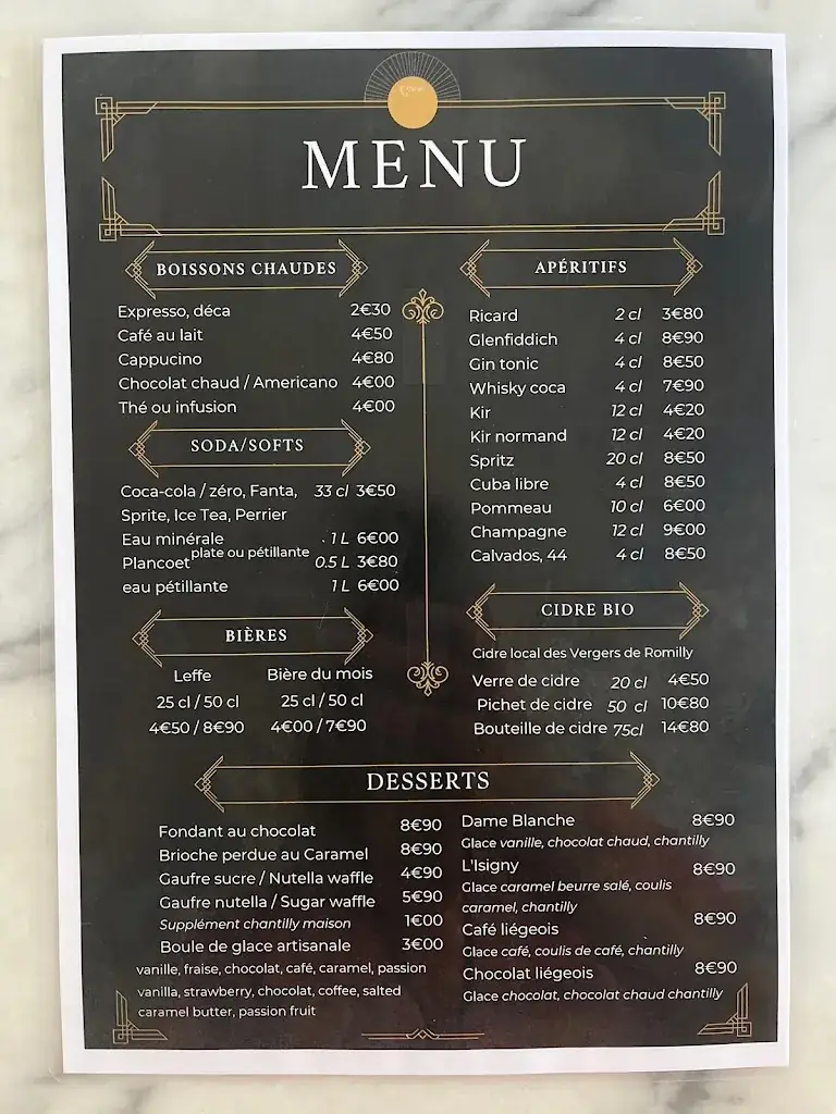 Menu_Le Gabin_Bayeux_immagine_1