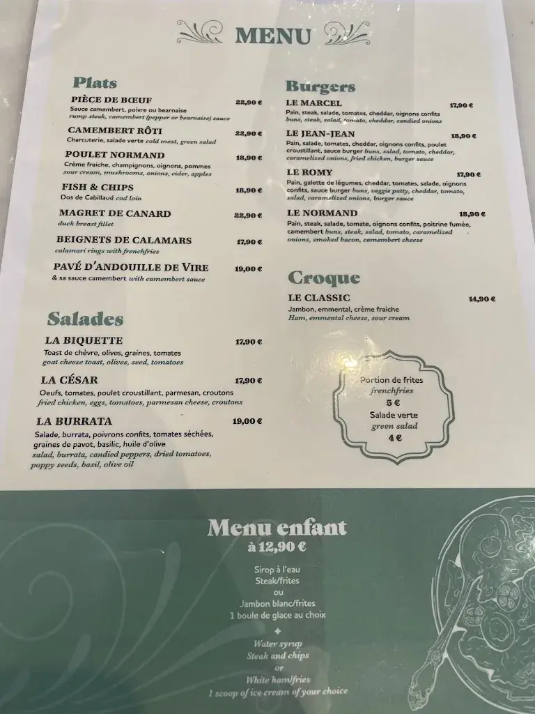 Menu_Le Gabin_Bayeux_immagine_3