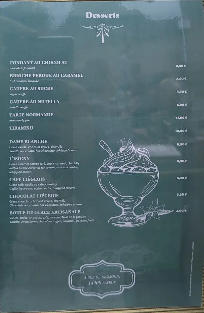 Menu_Le Gabin_Bayeux_immagine_4