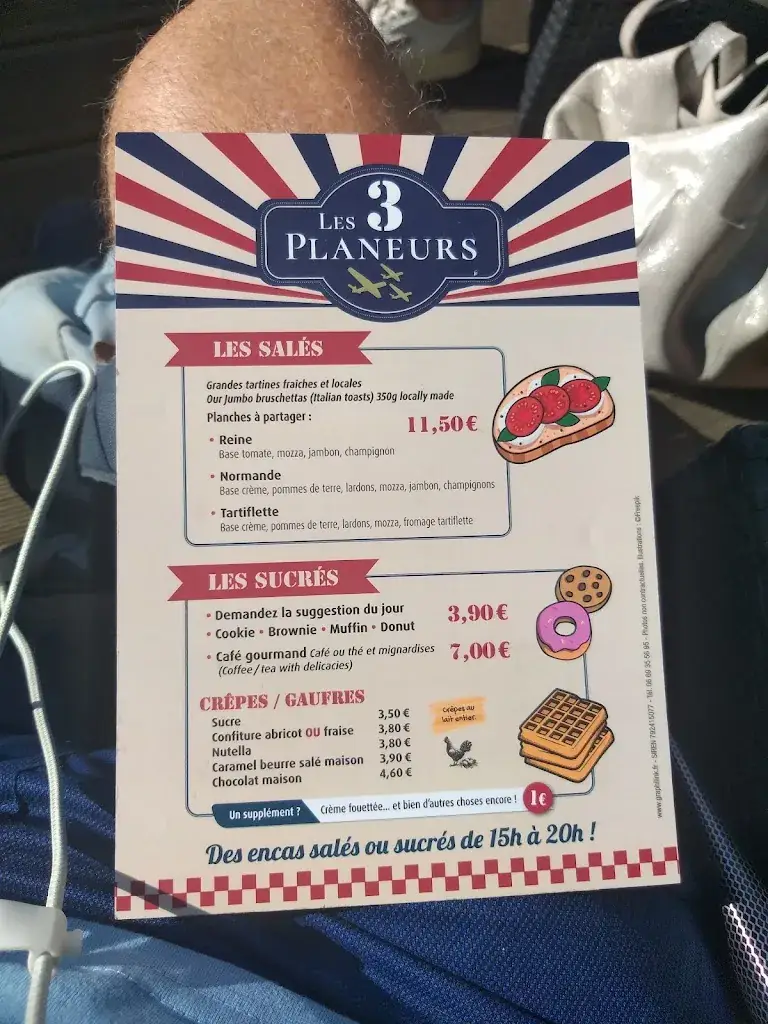 Menu_Les 3 Planeurs - restauration en continu_Bénouville_image_1