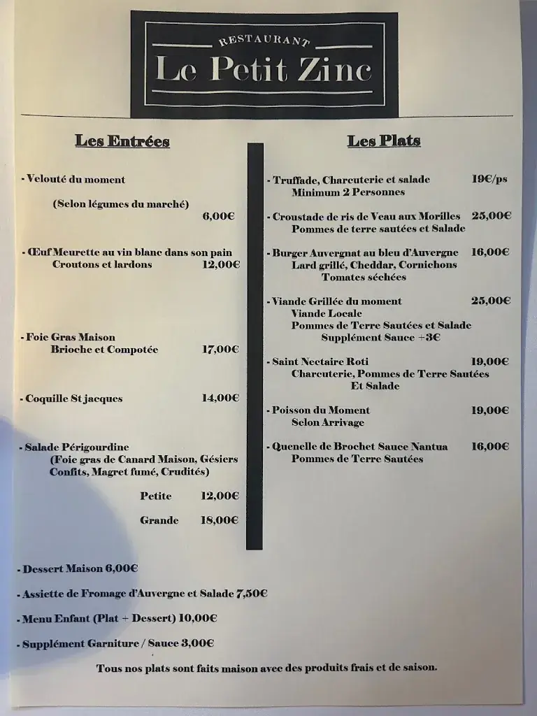 Menu_Le Petit Zinc_Gannat_image_1