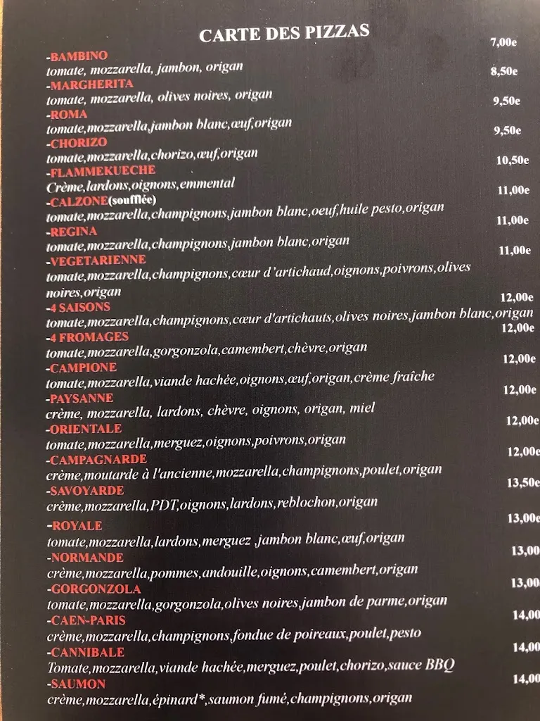 Menu_Le Caen Paris_Vimont_image_1