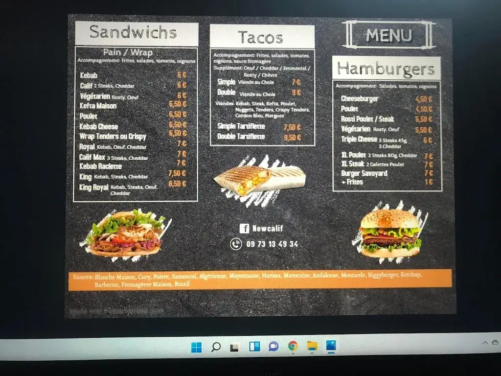 Menu_New calif belleme_Bellême_image_1