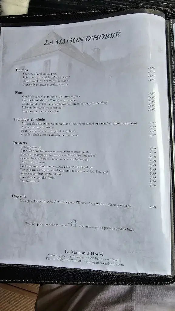 Menu_La Maison d'Horbé_Belforêt-en-Perche_image_1