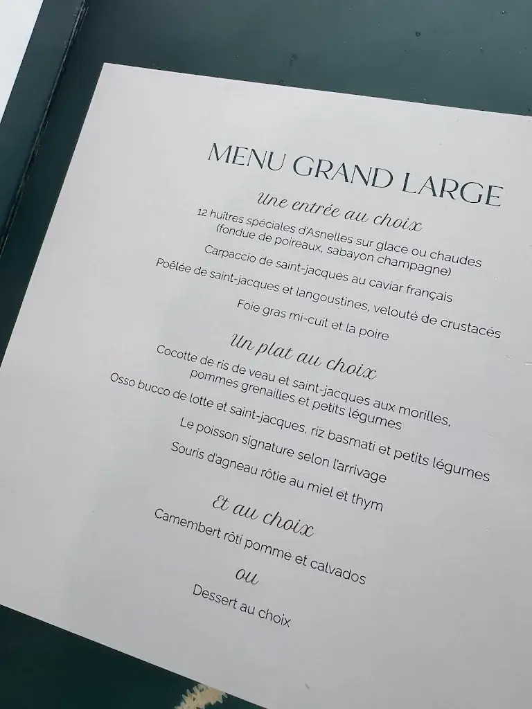 Menu_Hôtel-Restaurant La Crémaillère_Courseulles-sur-Mer_image_1