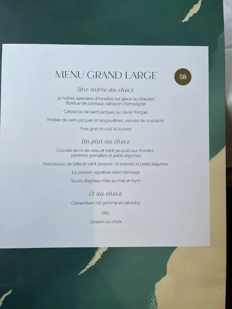 Menu_Hôtel-Restaurant La Crémaillère_Courseulles-sur-Mer_image_4