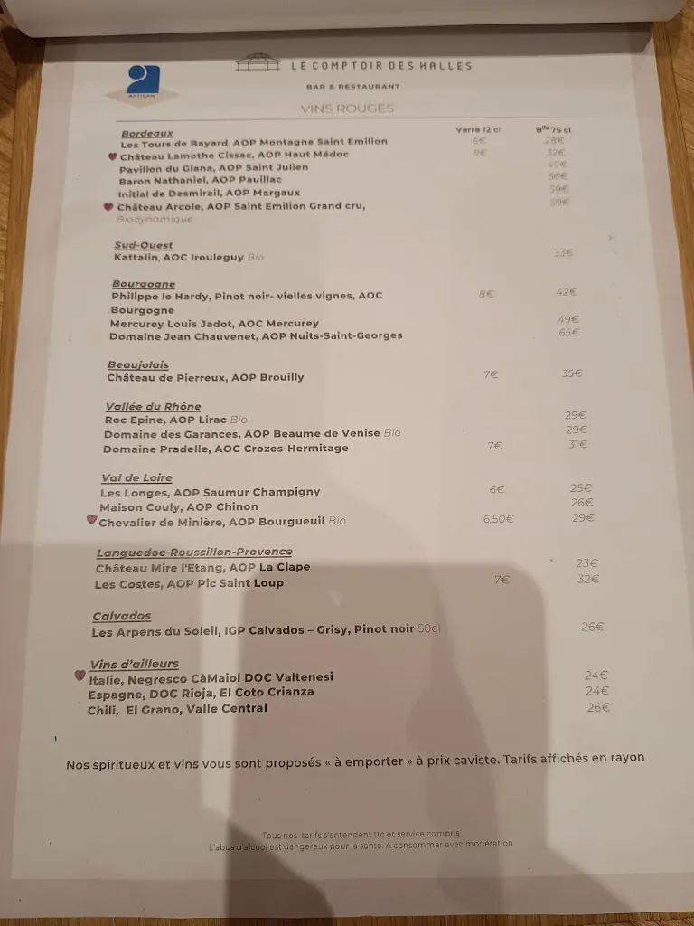 Menu_Le Comptoir des Halles_Bernay_image_3