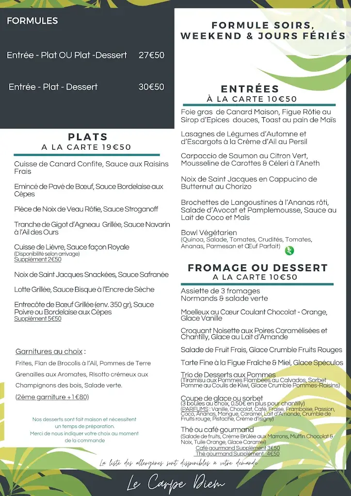 Menu_Le Carpe Diem_Bernay_image_1