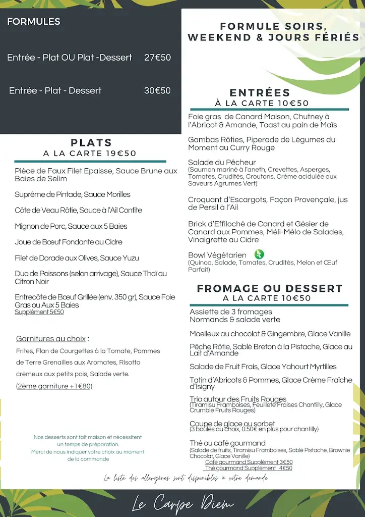 Menu_Le Carpe Diem_Bernay_image_4