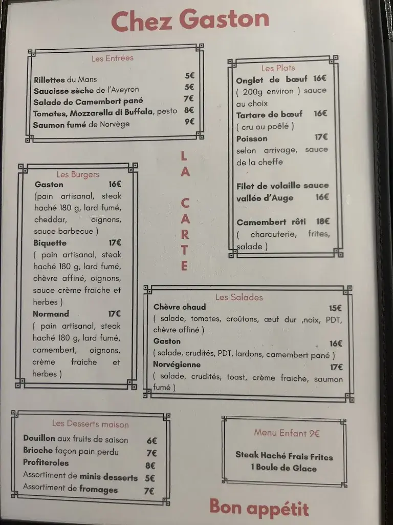 Menü_Chez Gaston_Bernay_Bild_1
