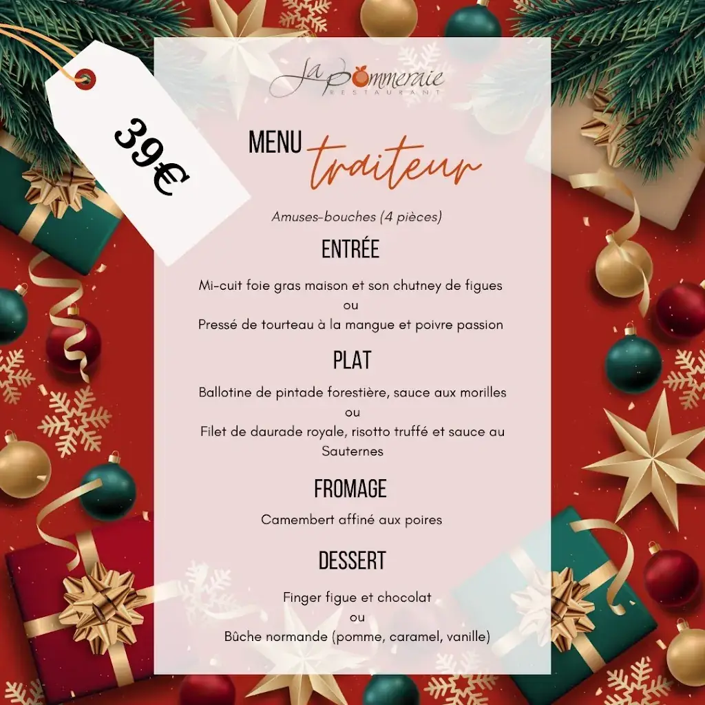 Menu_La Pommeraie | Restaurant à bernay | Traiteur | Mariage | Séminaire | Anniversaire | Cérémonie_Treis-Sants-en-Ouche_image_2